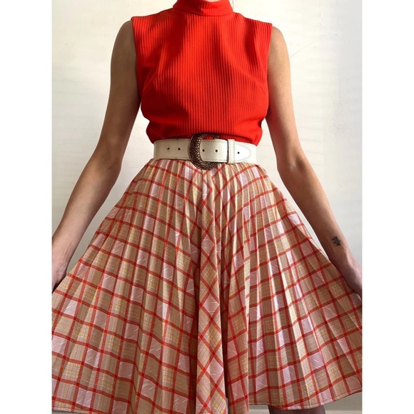 Vintage Dresses & Skirts - Vintage 70's Pleated Dress Medium